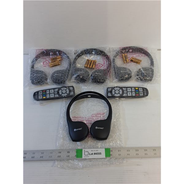 (4) UConnect Headphones - Mopar (Designed for Chrysler,  Jeep, Dodge,  Ram - Infared Wireless - As I