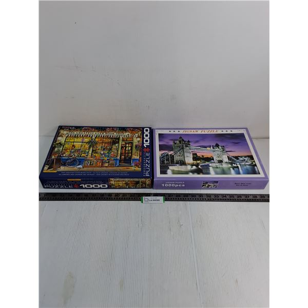 (2) 1000-Piece Jigsaw Puzzles
