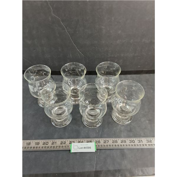 Set of 6 Glass Brandy Snifters