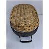 Image 4 : 13.5" Glass Platter, Wicker/Metal Basket, Innovation Ornaments