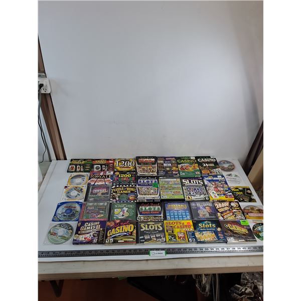 Large Quantity of PC DVD Games - Mostly Casino