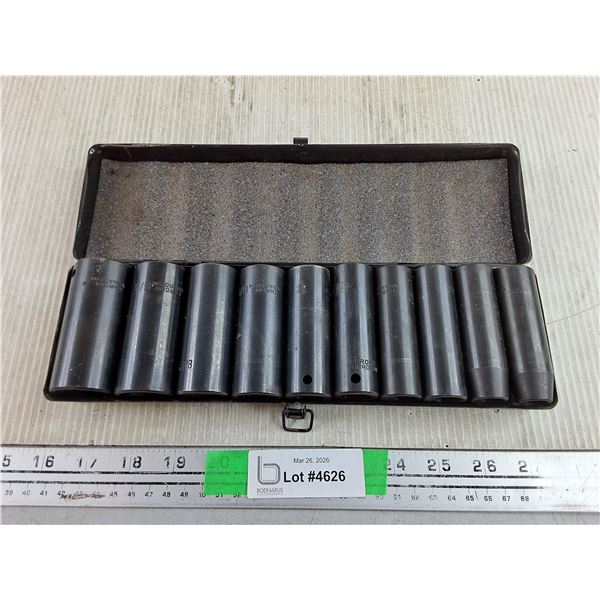 Campbell Hausfeld 1/2" Drive Deep Well SAE Socket Set