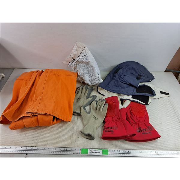 Actionwest Work Pants - Size 44,  Red Baron Winter Gloves - Size XL, 1Touch Helmet Suspension, Misc