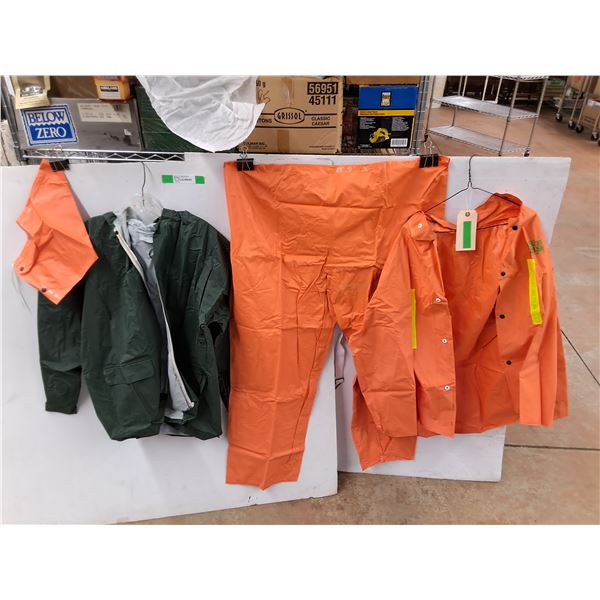 Rain Jacket - Size XL, Flame Guard Reflective Jacket, Pants & Detachable Hood - Size XXL