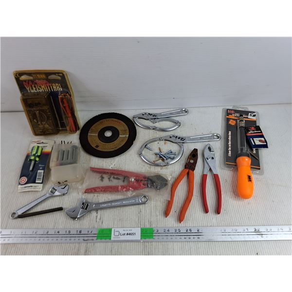 Digital Multimeter, Filter Wrenches, Viper Driver, Pliers, Screws, Misc
