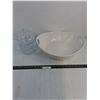 Image 1 : Large Ceramic Serving Bowl, Glass 3-Tier Stack Bowl