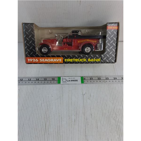 1:30 1926 Seagrave Firetruck Bank (NIB)