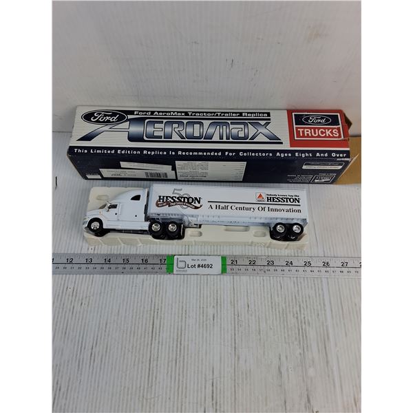 1:64 Die Cast Ford Aeromax Tractor/Trailer (NIB)-opened for pictures