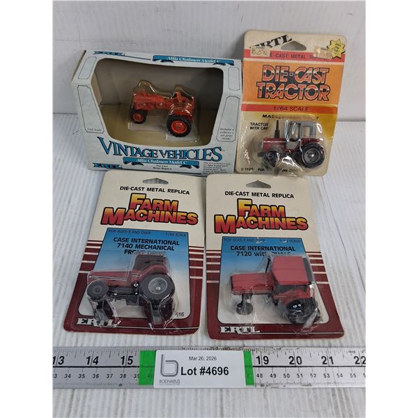 (4) Die-Cast Replica Various Farm Tractors (NIB)