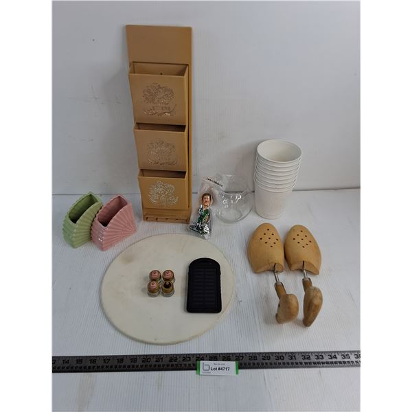 Napkin Holders, Hanging File, Plant Pots, Shoe Stretchers, Power Bank, Old Fuses, Rider Bobblehead
