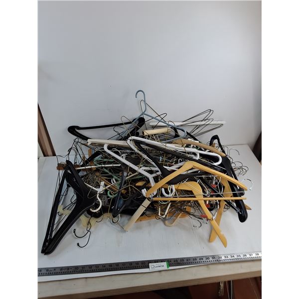 Large Quantity of Assorted Clothes Hangers - PICK UP ONLY