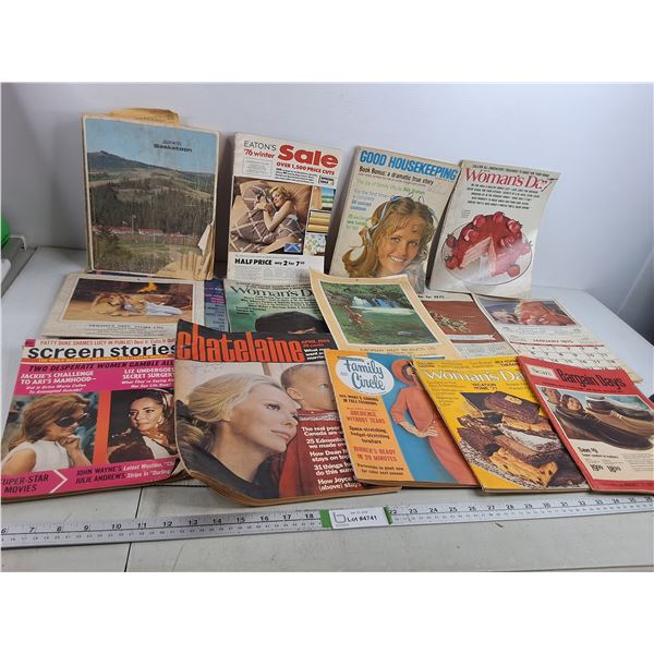 Assorted Vintage Magazines & Calendars