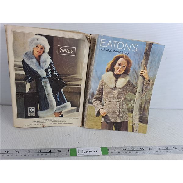 (2) Vintage Fashion Magazines- Sears & Eaton's