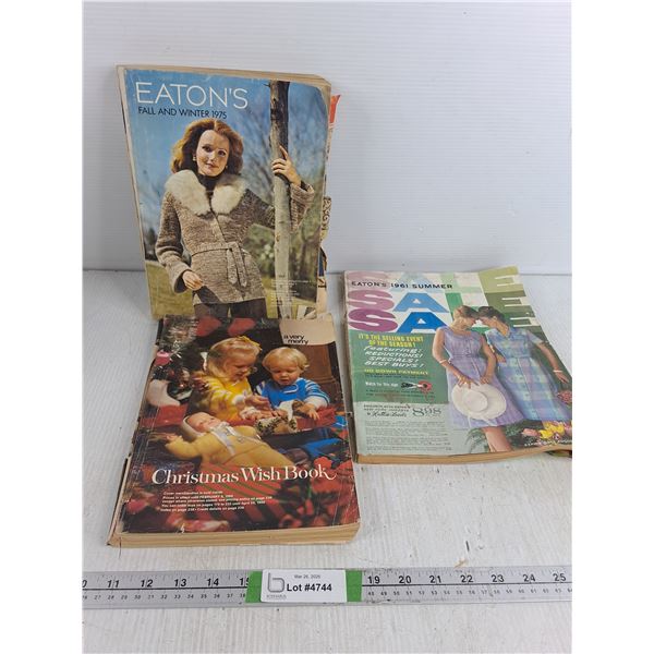 (3) Vintage Fashion Magazines- Eaton's & Christmas Wish Book