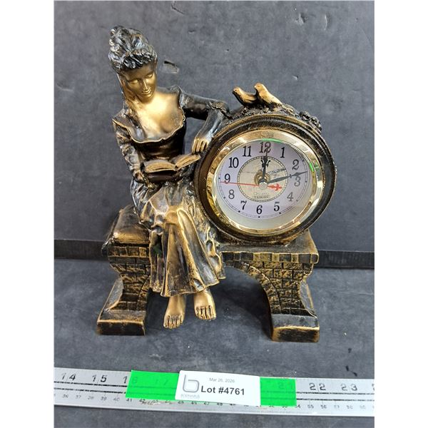 Decorative Quartz Clock - As Is, Needs Battery