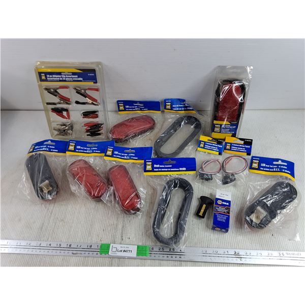 Power Fist Alligator Clip Assortment, Power Fist LED Taillights, 2 Contact Wiring Pigtail, Misc