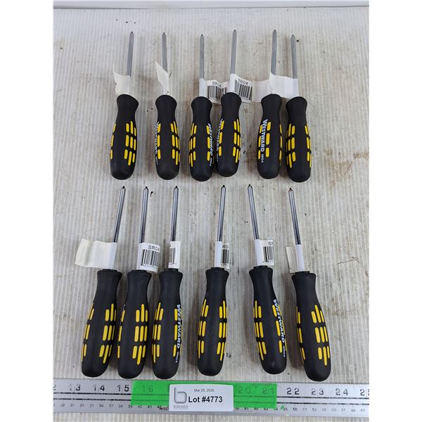 (12) Westward SR04 Screwdrivers - New