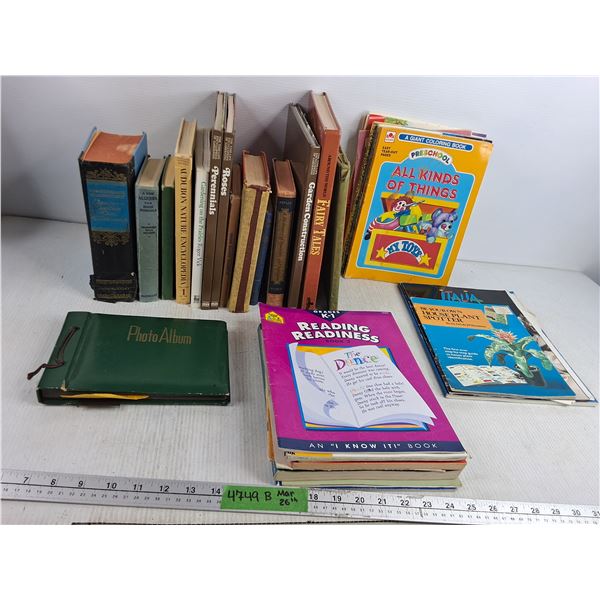 Various Books & Magazines- Dictionaries, Garden Encyclopedia, Colouring Books