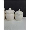 Image 3 : Set of 4 Porcelain Dry Food Storage Containers