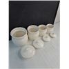 Image 4 : Set of 4 Porcelain Dry Food Storage Containers
