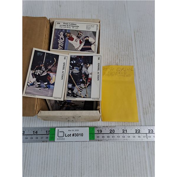 Box of 1990-91 QMJHL Hockey Cards