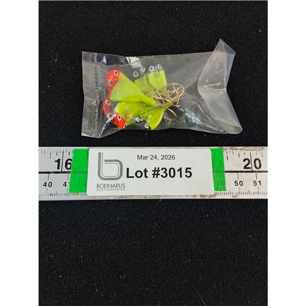 (8) Custom Handmade Jigs-Double Coated,Glo in the Dark