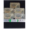 Image 1 : (5) Vintage Canadian 25-Cent Banknotes-"Shinplaster" -1900