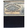 Image 4 : (5) Vintage Canadian 25-Cent Banknotes-"Shinplaster" -1900