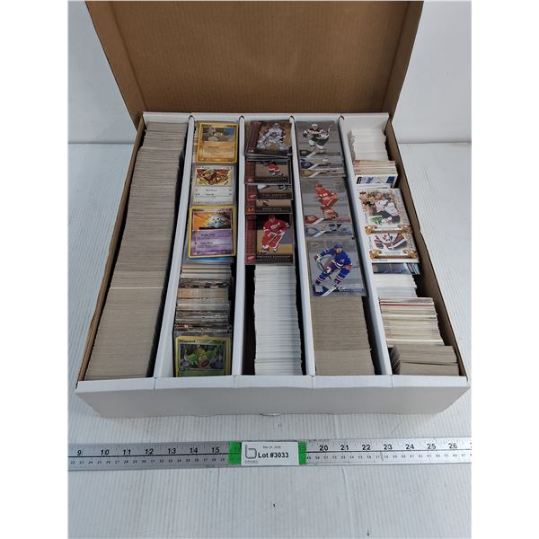 Box of over 5,000 Assorted Cards-Rookies-Inserts