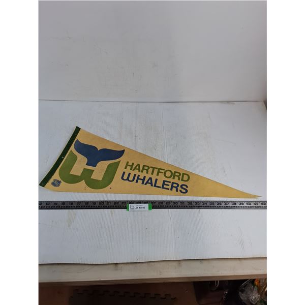 NHL Hartford Whalers Pennant from 1980's