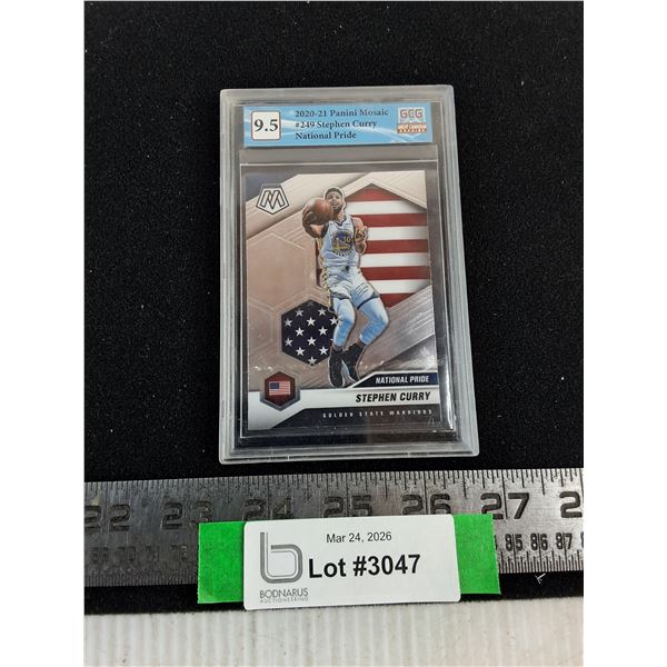 Panini NBA 2020/21 Graded Steph Curry "National Pride" Collector Card-Cannot Guarantee Authenticity