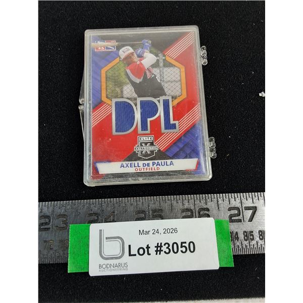Panini "Elite Extra Edition" DPL Baseball Collector Card of Axell De Paula - Unauthenticated