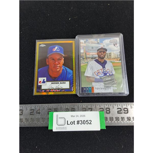 (2) Topps MLB Auto-Graphed Collector Cards (M.Alou & T.Demeritte) - Unauthenticated