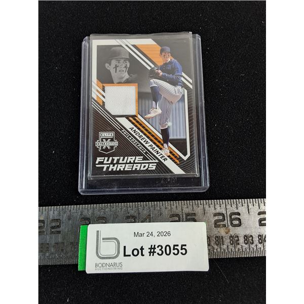Panini "Future Threads" Game Worn Jersey Andrew Painter Baseball Card - Unauthenticated