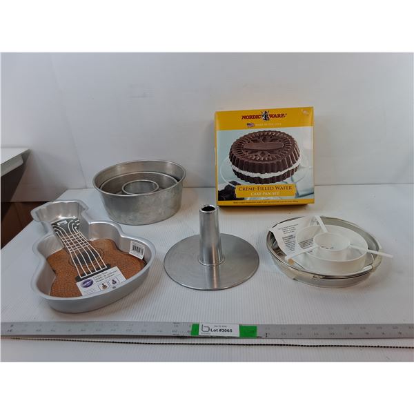 Cake Pans- Checkerboard, Guitar Shaped, Creme-Filled, Misc.