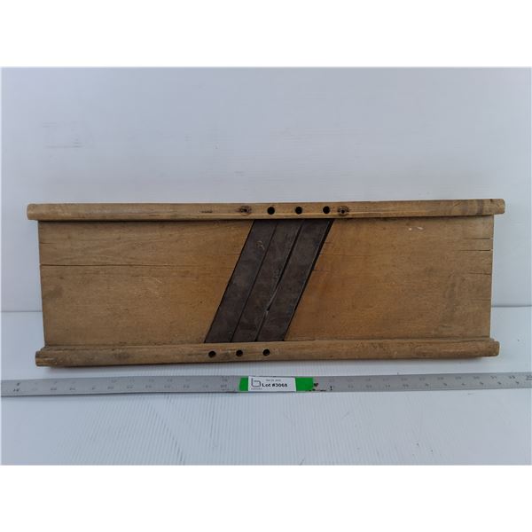 Vintage Wooden Mandolin Cabbage Cutter 25.75" x 8.75"- PICK UP