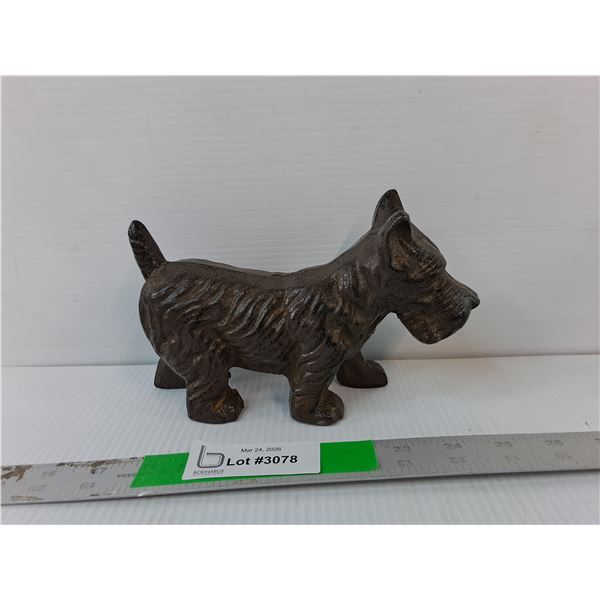 Cast Iron Terrier Figurine 8.5"