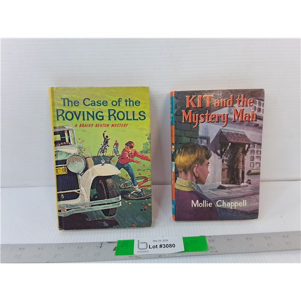 (2) Vintage Books- Kit and the Mystery Man & The Case of the Roving Rolls