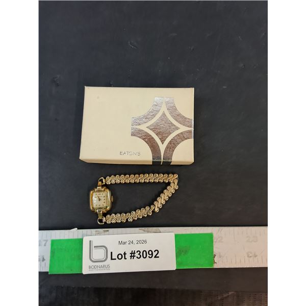 Women's Wittnauer Gold Colored Wristwatch- As Is