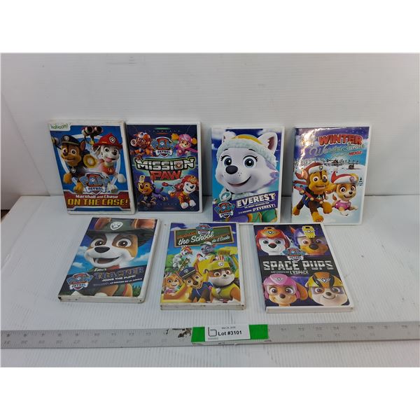 (7) Paw Patrol DVDs