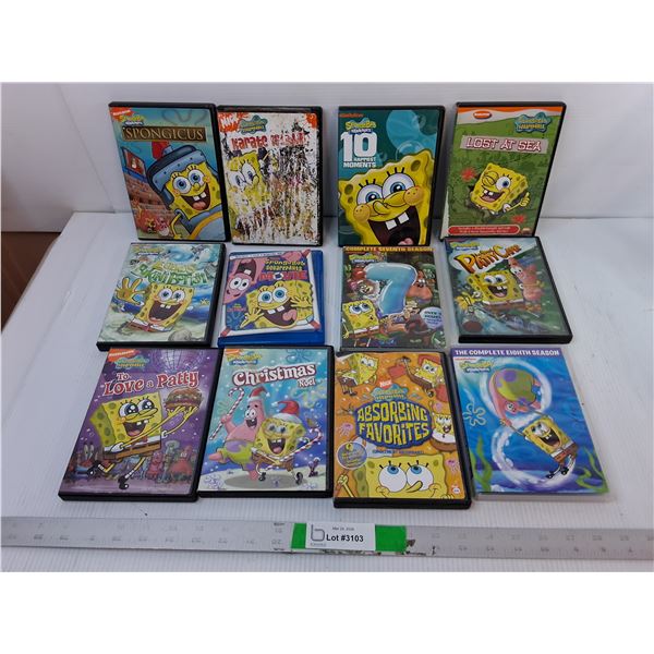 (12) Spongebob Movies/Seasons on DVD