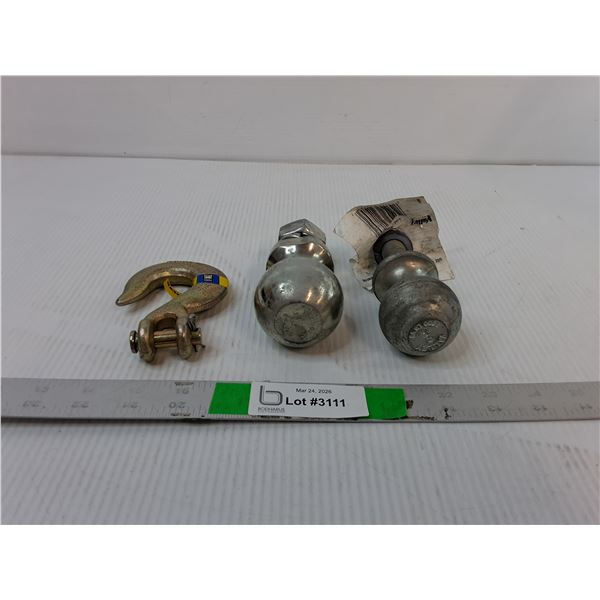 Trailer Hitch Balls-2 5/16" & 2" & Towing Hook 5/16"