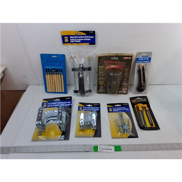 Tool Hanging Sets, Adjustable Battery Hold Down, Mobile Power Inverter- Sealed