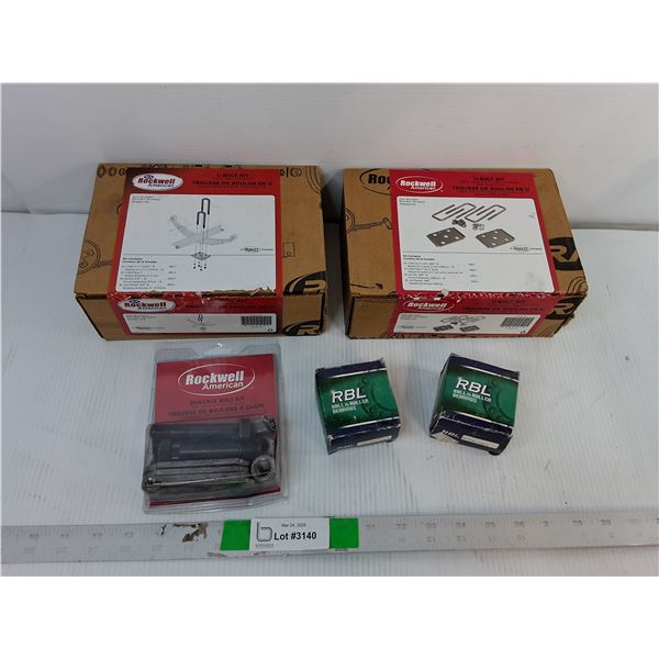 U-Bolt Kits, Shackle Bolt Kit, Ball & Roller Bearings