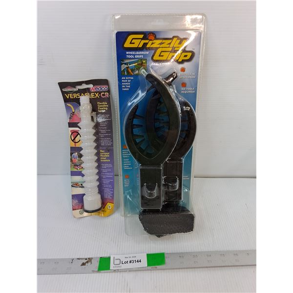 Gasoline Pouring Spout & Wheelbarrow Tool Grips- Sealed