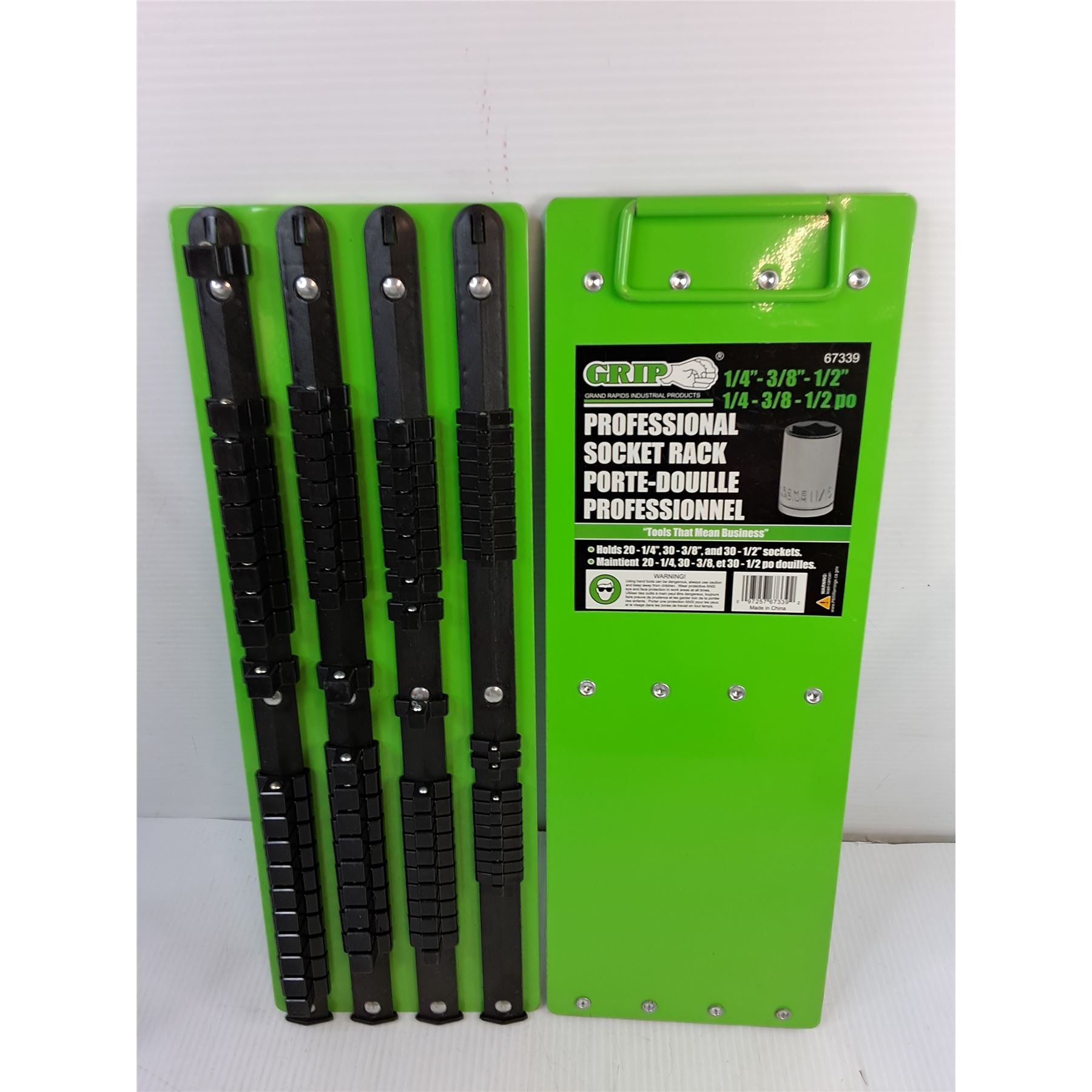 (2) Power Fist Socket Racks & Metal Mixer 23