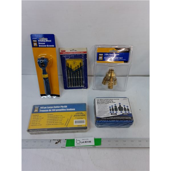 Cotter Pin Kit, Impact Socket Drive Adapter/Reducer Master Set, Grinding Wheel Dresser- Sealed, Misc