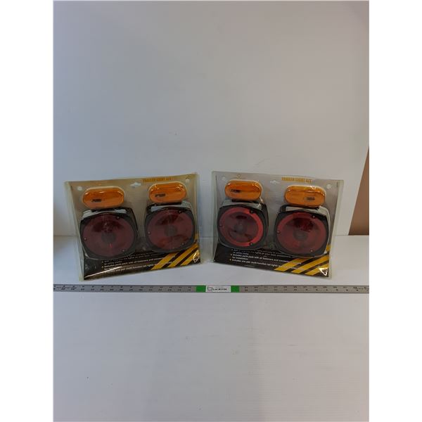 (2) Trailer Light Kit  -  5" Tail / 2" Marker -New-In-Box