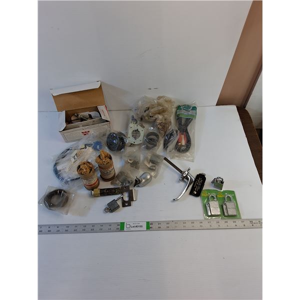 Assorted  - Door Assembly/Locks, Dayton Padlocks, Misc