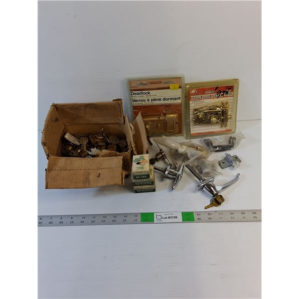 Assorted  - Tumblers, Deadbolt,  Door Chain, Cabinet Locks, Misc.